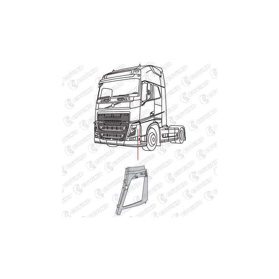 Covind 4Fh/135 Frame, Headlight
