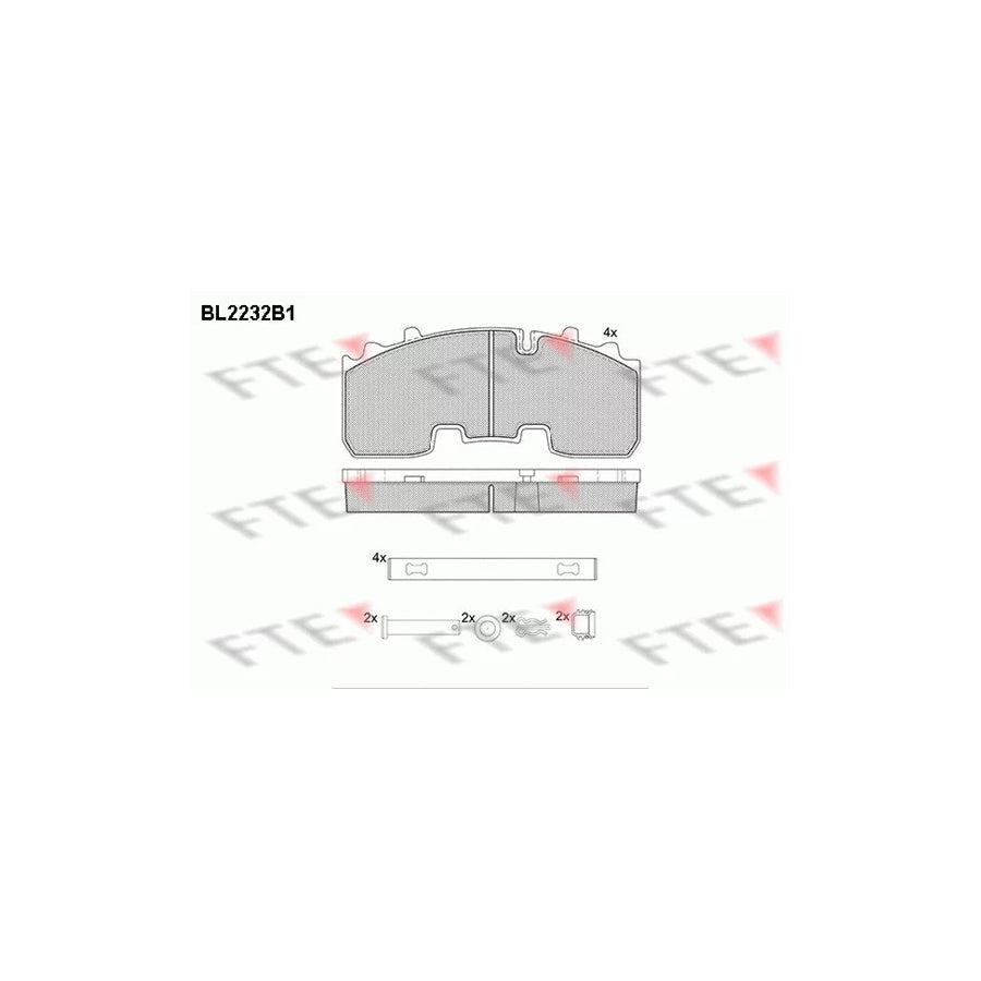 FTE Bl2232B1 Brake Pad Set
