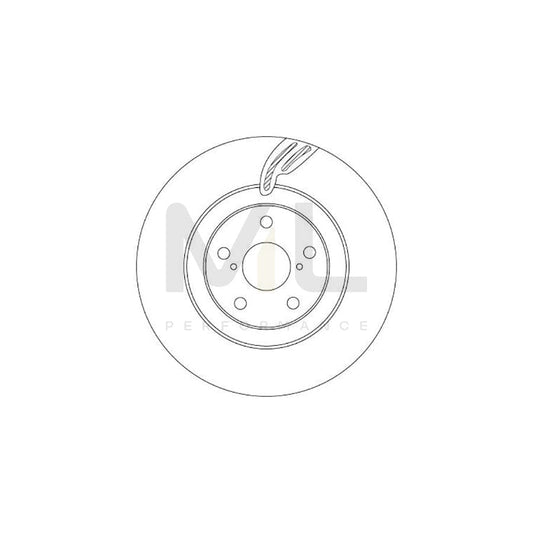 TRW DF6792S Brake Disc Internally Vented, Painted | ML Performance Car Parts