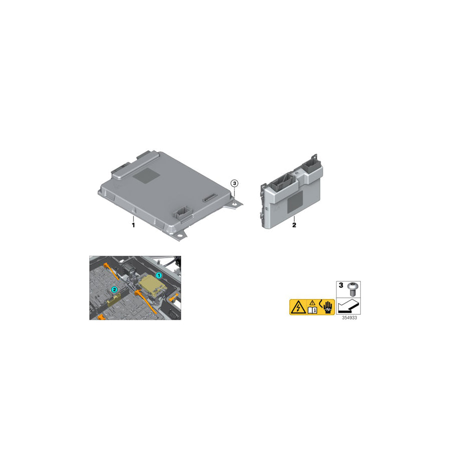 Genuine BMW 61278648060 Electronic Memory Management (Inc. i3 94Ah, i3s 94Ah Rex & i3s 94Ah) | ML Performance US Car Parts