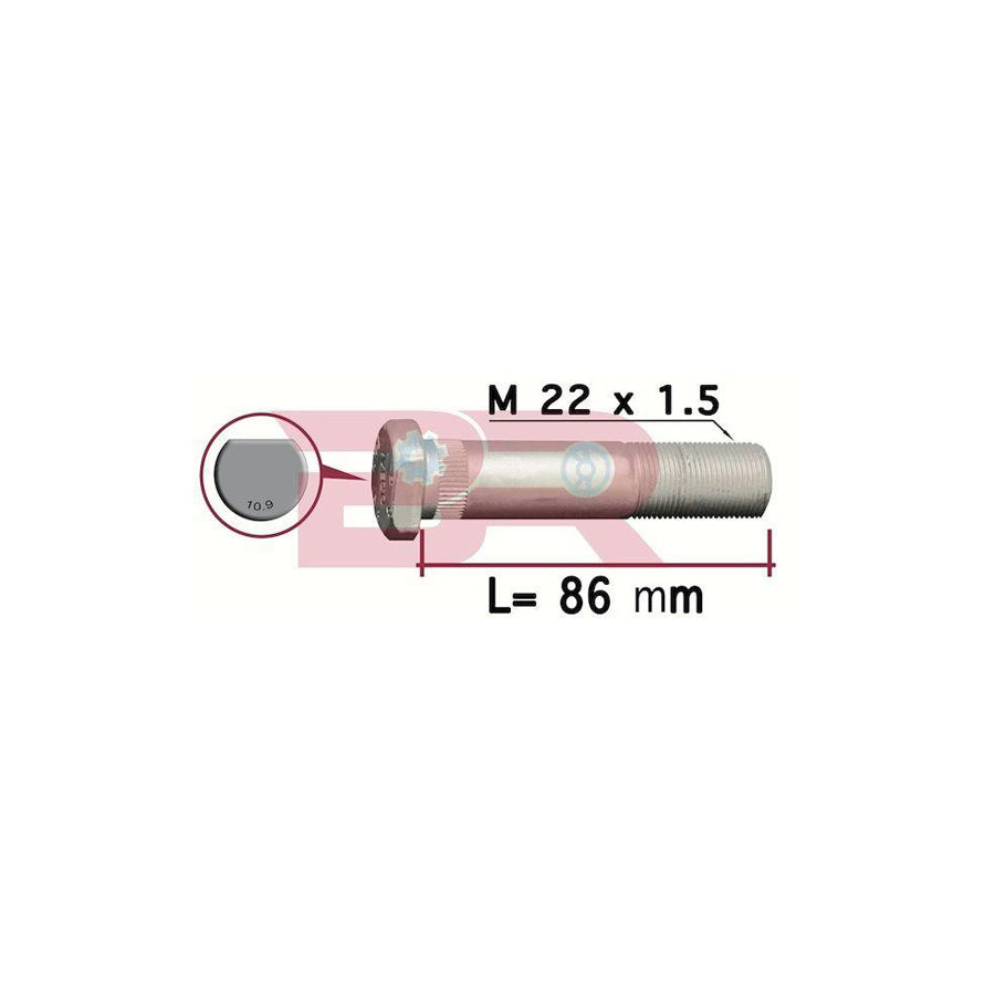 Botto Ricambi Brd8580 Wheel Stud