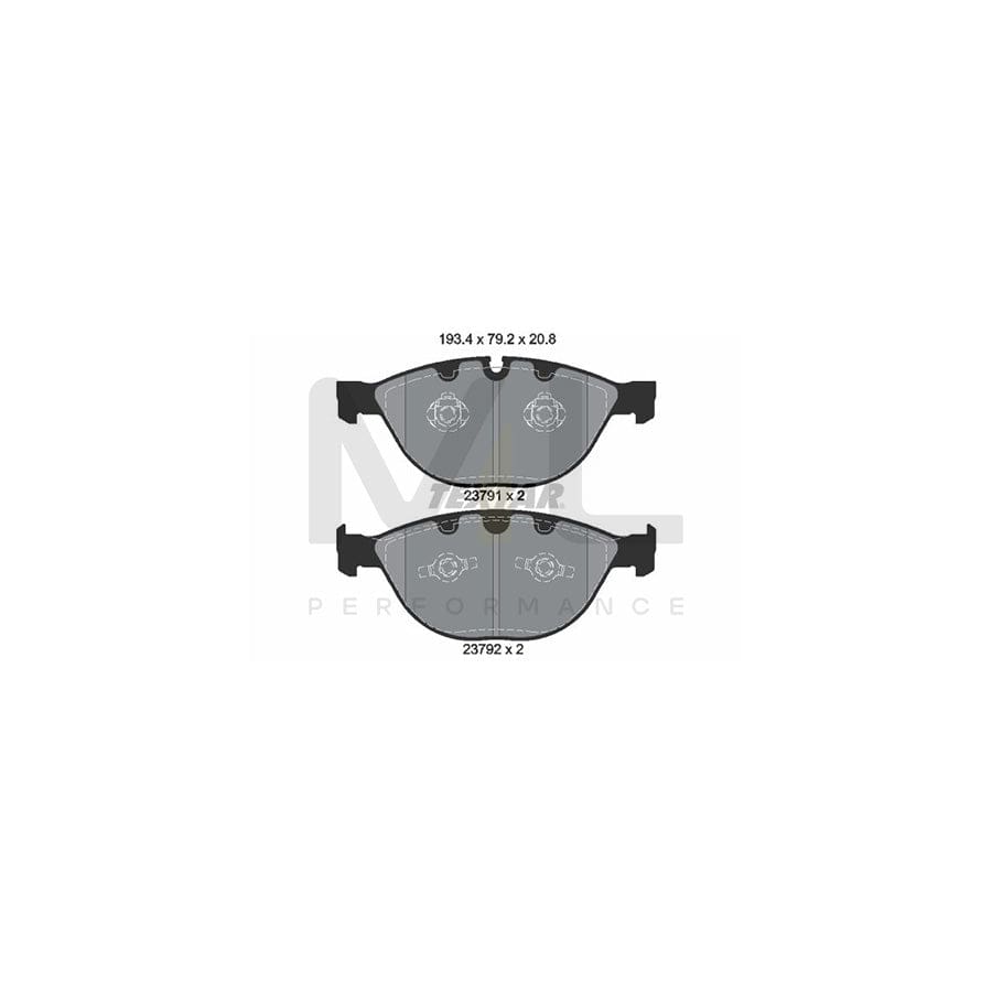 TEXTAR 2379101 Brake pad set prepared for wear indicator | ML Performance Car Parts