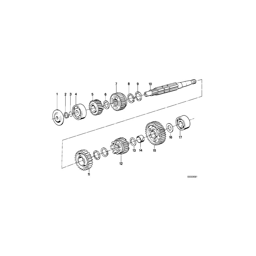 Genuine BMW 23221231527 Gear Wheel, 2Nd Gear (Inc. R45/N, R90S & R45T/N) | ML Performance US