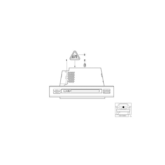 Genuine BMW 65126909881 E39 E53 Exch. Radio Business Cd (Inc. 535i, 530d & 525i) | ML Performance US