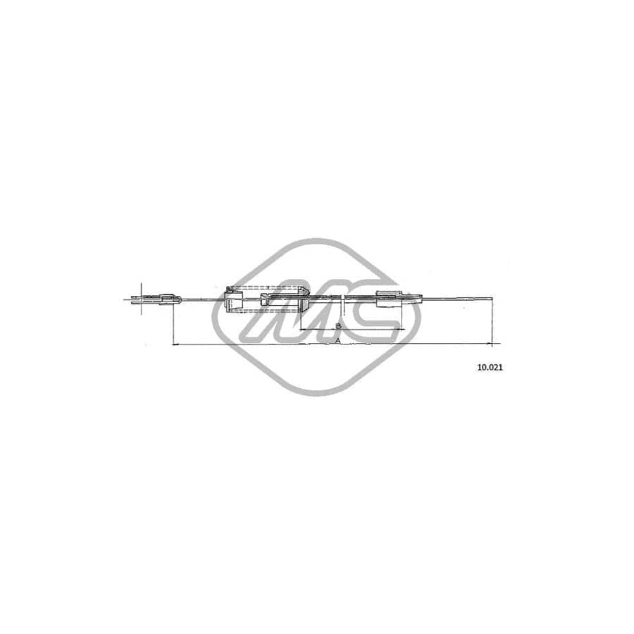 Metalcaucho 83134 Throttle Cable for RENAULT 4