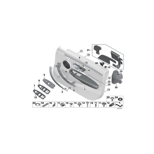 Genuine BMW 51417346912 F36 Accent Molding, Front Right SCHWARZ (Inc. 420i, 420iX & 420d) | ML Performance US Car Parts