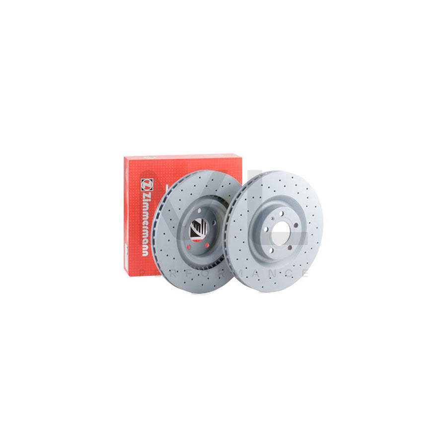 ZIMMERMANN SPORT COAT Z 100.3326.52 Brake Disc for AUDI A4 Internally Vented, Perforated, Coated, High-carbon  - 1 piece