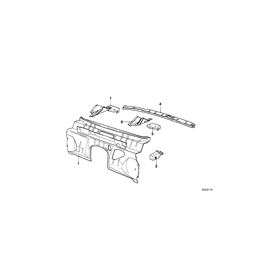 Genuine BMW 41131846608 E21 Panel Heater Right (Inc. 316) 1 | ML Performance US Car Parts