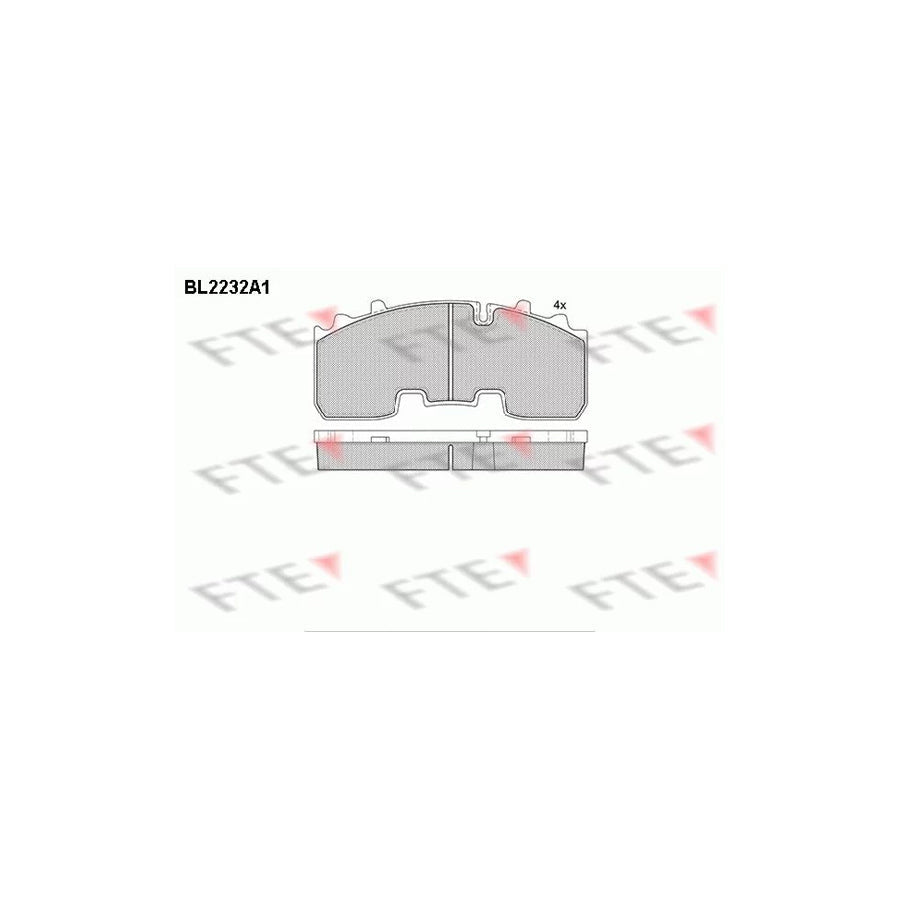 FTE Bl2232A1 Brake Pad Set