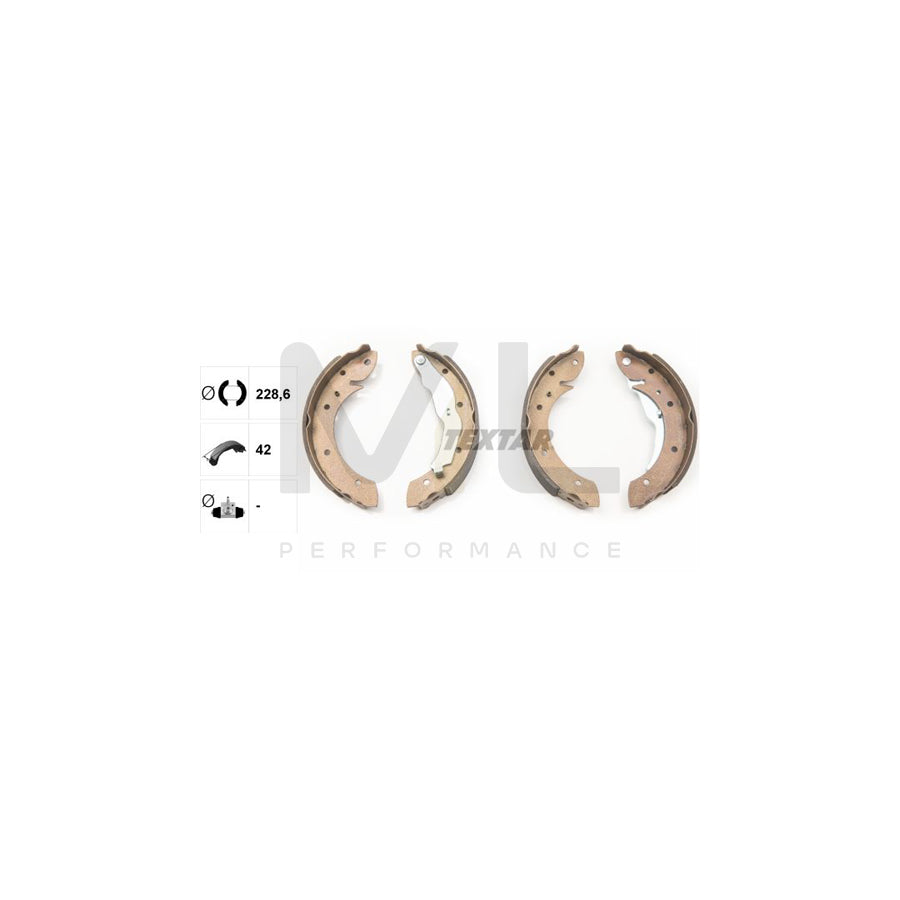 TEXTAR 91044000 Brake Shoe Set for BMW 3 Series with handbrake lever | ML Performance Car Parts