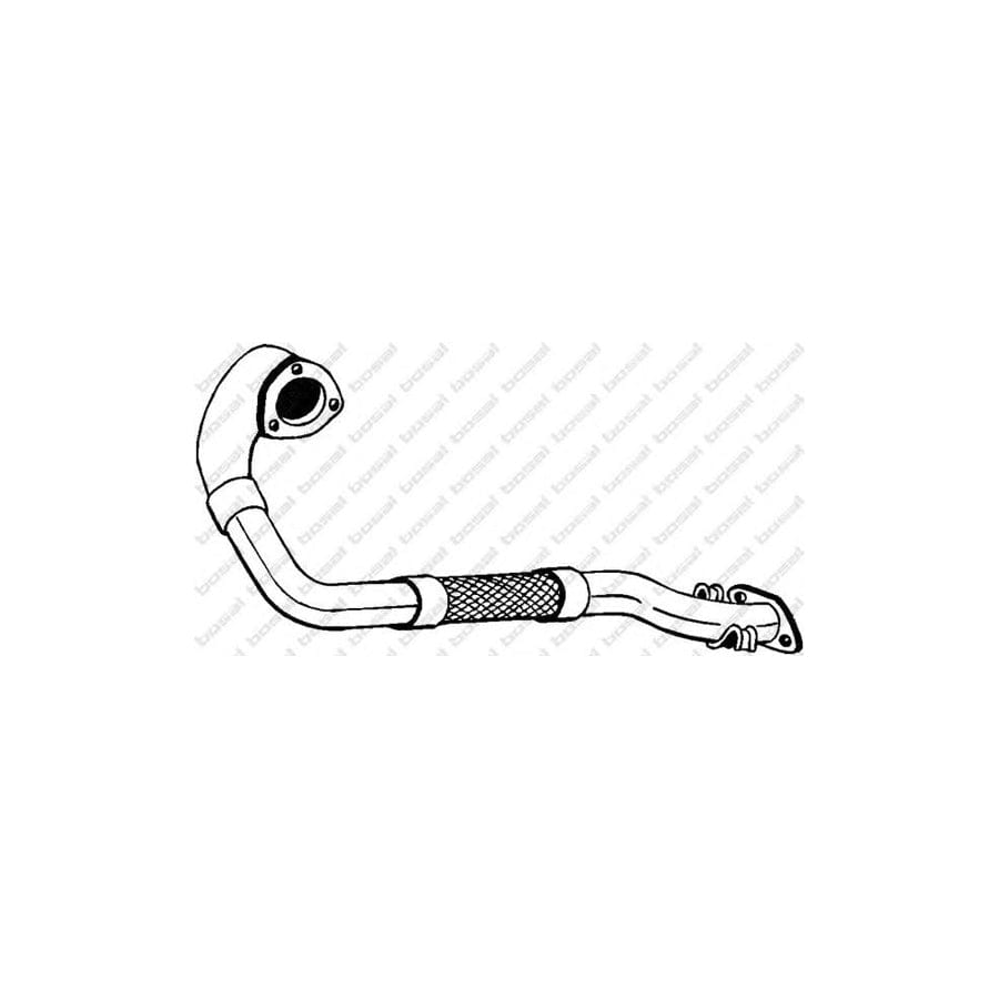 Bosal 774-177 Exhaust Pipe for Saab 9000