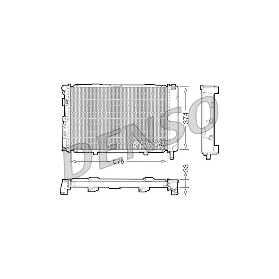 DENSO DRM17064 Engine Radiator Suitable for Mercedes-Benz 190 (W201)