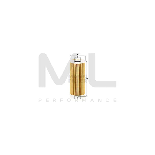 MANN-FILTER HU 7026 z Oil Filter with seal, Filter Insert
