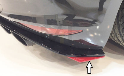 Rieger 00059577 VW Mk7 Golf GTI Clubsport Rear Side Splitter 1 | ML Performance UK Car Parts