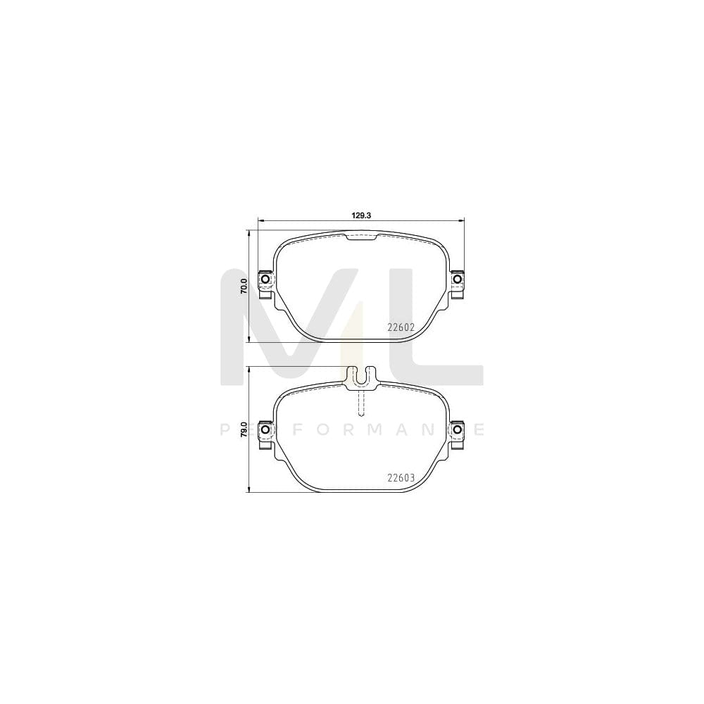 Hella 8DB 355 031-711 Brake Pad Set Prepared For Wear Indicator