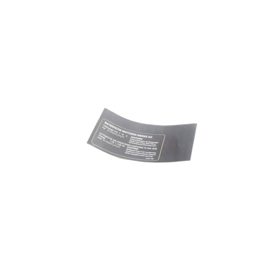 Genuine BMW 64506920708 E61 E63 Label, Coolant 810+/-10G (Inc. 545i) | ML Performance US Car Parts