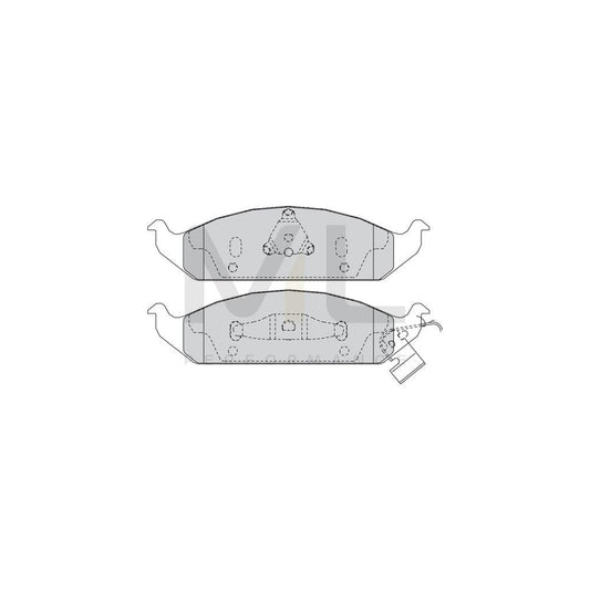 Ferodo Premier Eco Friction Fdb1702 Brake Pad Set For Mitsubishi L200 Iii Pickup (K6) With Acoustic Wear Warning, Without Accessories | ML Performance Car Parts