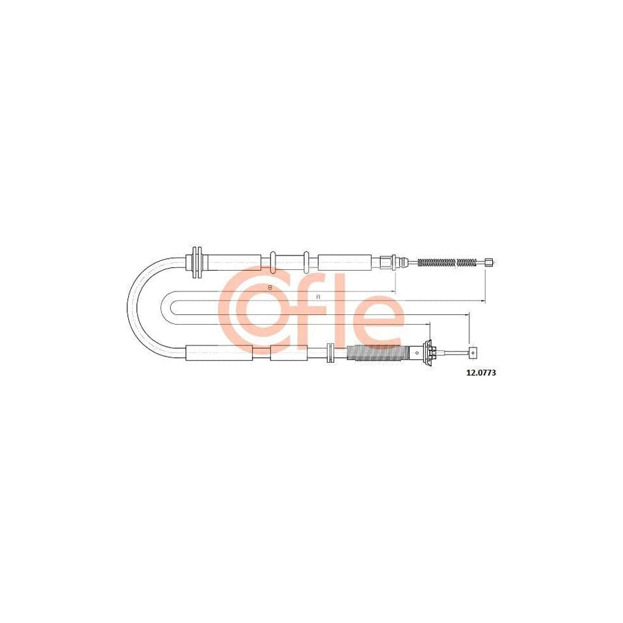 Cofle 92.12.0773 Hand Brake Cable for Fiat Tipo Saloon (356)