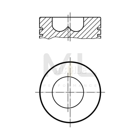 MAHLE ORIGINAL 331 10 00 Piston 105,57 mm, without cooling duct | ML Performance Car Parts