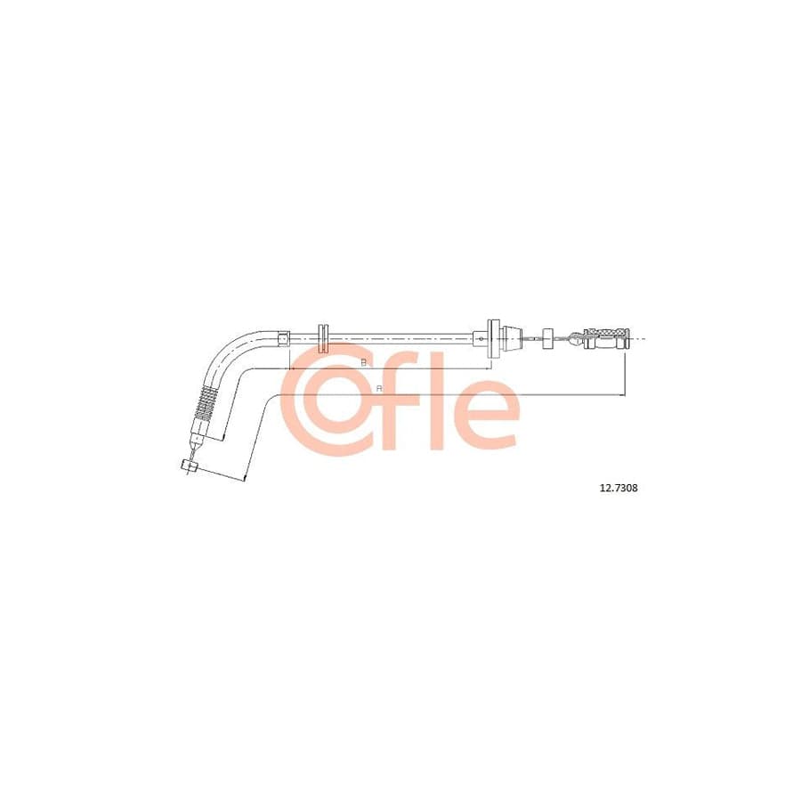 COFLE 12.7308 Throttle Cable for FIAT Seicento / 600 Hatchback (187)