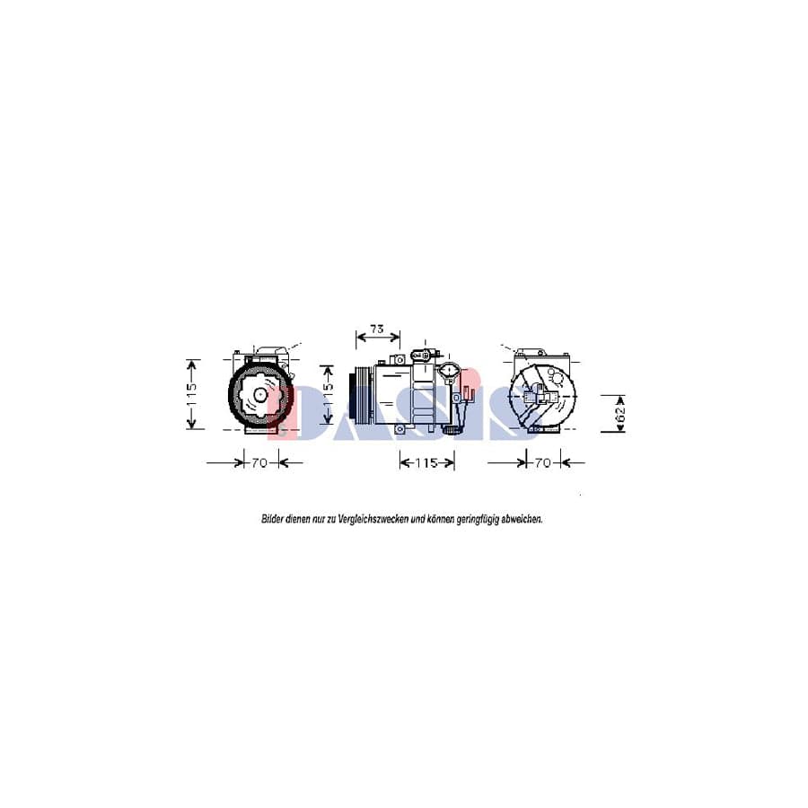 AKS Dasis 850814N Compressor, Air Conditioning