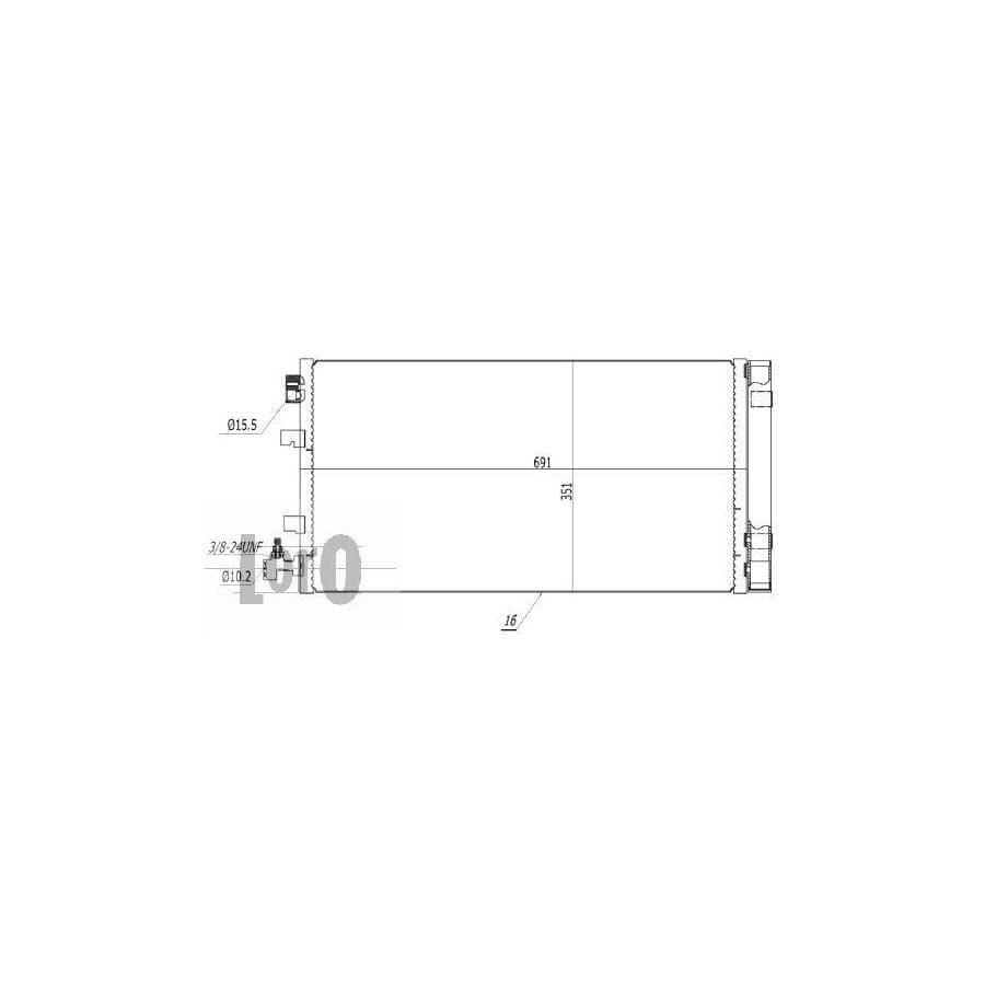 Abakus 0420160034 Air Conditioning Condenser