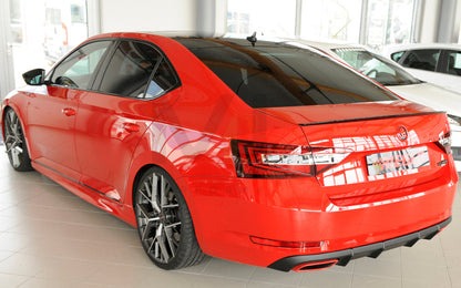 Rieger 00079044 Skoda 3T 3V Superb III Rear Diffuser 4 | ML Performance UK Car Parts