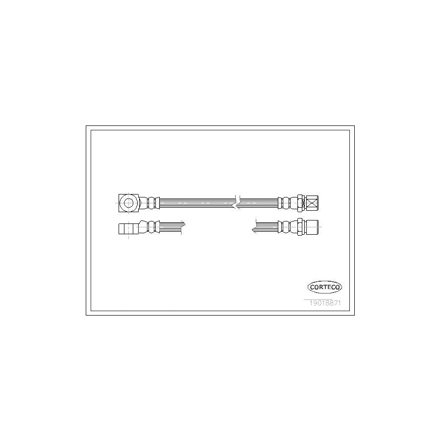 Corteco 19018871 Brake Hose