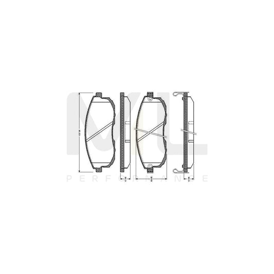 Bosch 0986Tb2161 Brake Pad Set Excl. Wear Warning Contact, With Accessories  | ML Performance Car Parts