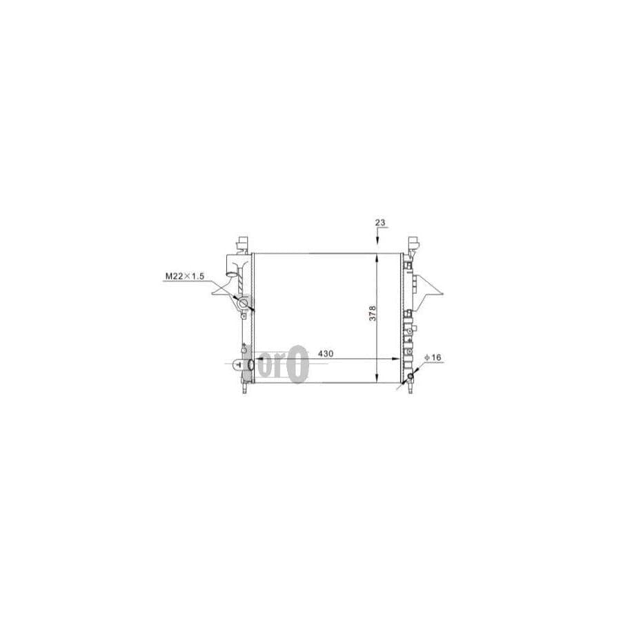 Abakus 0420170020 Engine Radiator for Renault Twingo I Hatchback