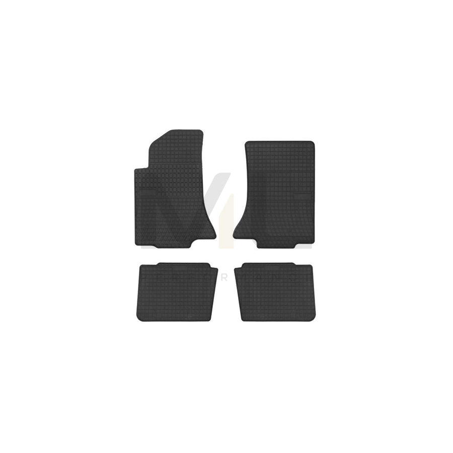 FROGUM Tailored 402041 Floor mat set for OPEL OMEGA Elastomer, Front and Rear, Quantity: 4, Black, (LHD)