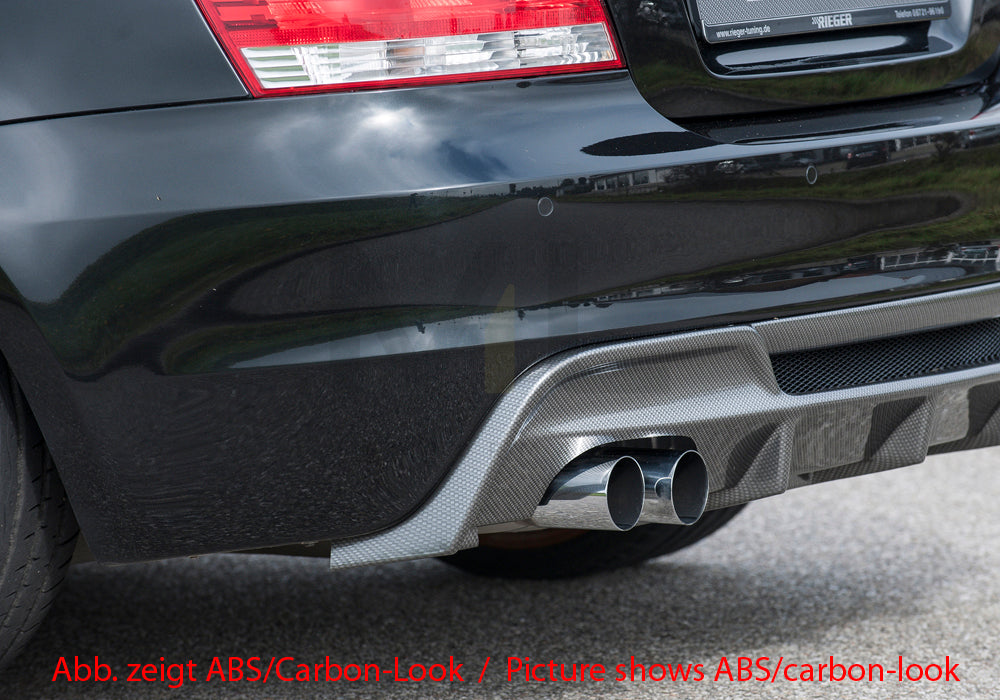 Rieger 00035039 BMW 1 Series E82 E88 Rear Diffuser 4 | ML Performance UK Car Parts