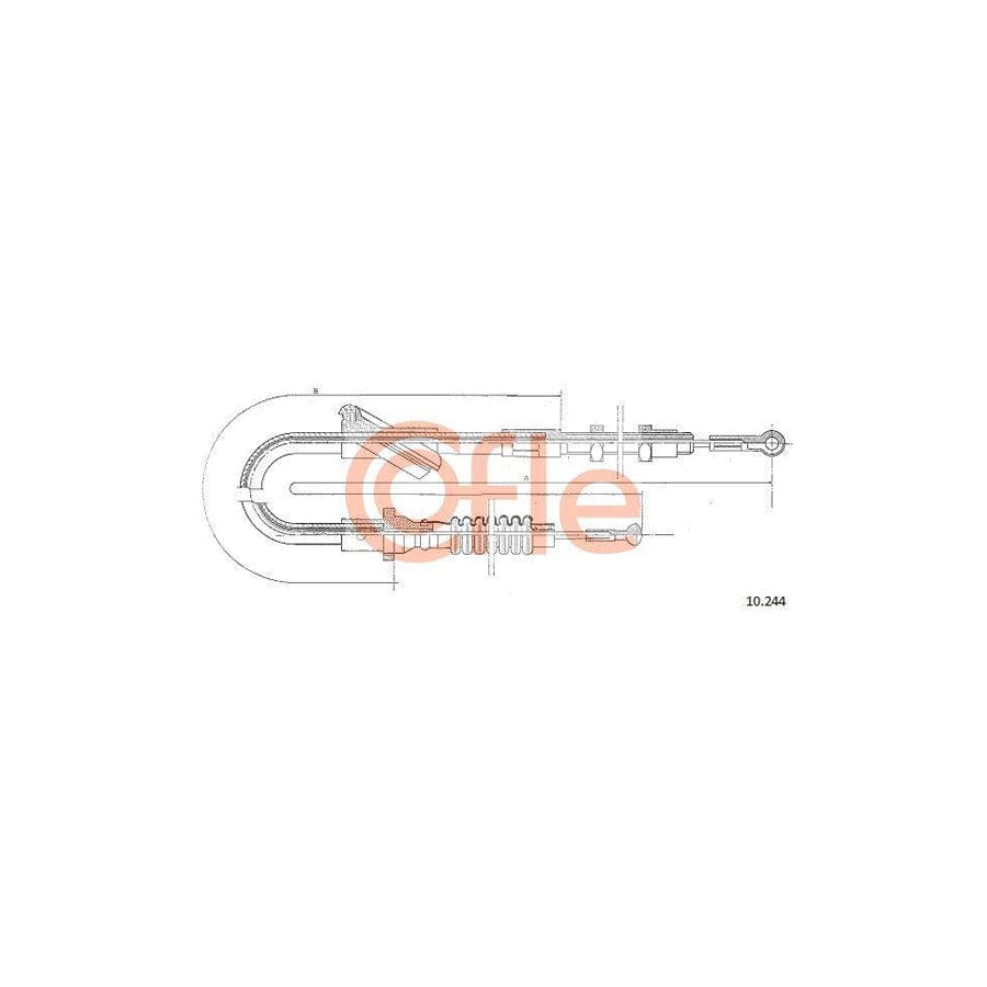 Cofle 10.244 Clutch Cable for Ford Transit