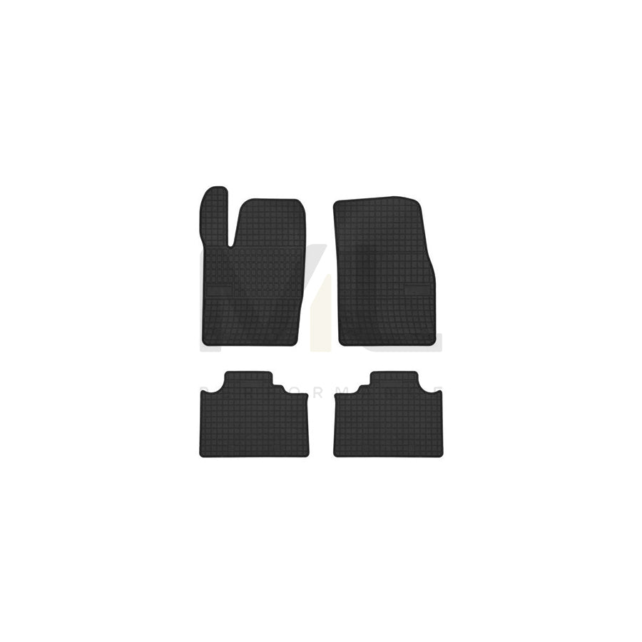 FROGUM Tailored 401792 Floor mat set for JEEP Grand Cherokee IV (WK, WK2) Elastomer, Front and Rear, Quantity: 4, Black, (LHD)