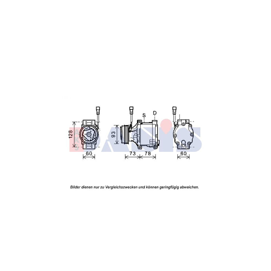 AKS Dasis 851979N Compressor, Air Conditioning