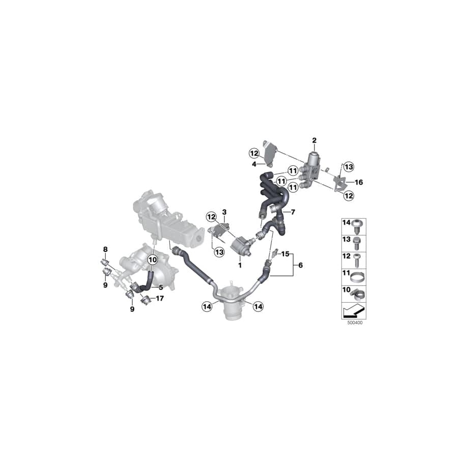 Genuine BMW 11538512236 F01 F07 F26 Bracket, Changeover Valve (Inc. 535dX, X3 30dX & 530d) | ML Performance UK Car Parts