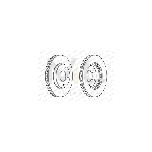 FERODO PREMIER DDF1599 Brake Disc Vented, without bolts/screws | ML Performance Car Parts