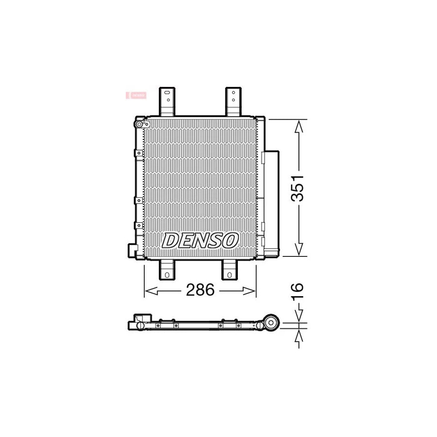 DENSO DCN35005 Air Conditioning Condenser