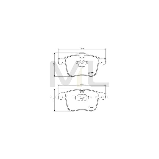 Hella 8DB 355 009-431 Brake Pad Set Prepared For Wear Indicator, With Accessories