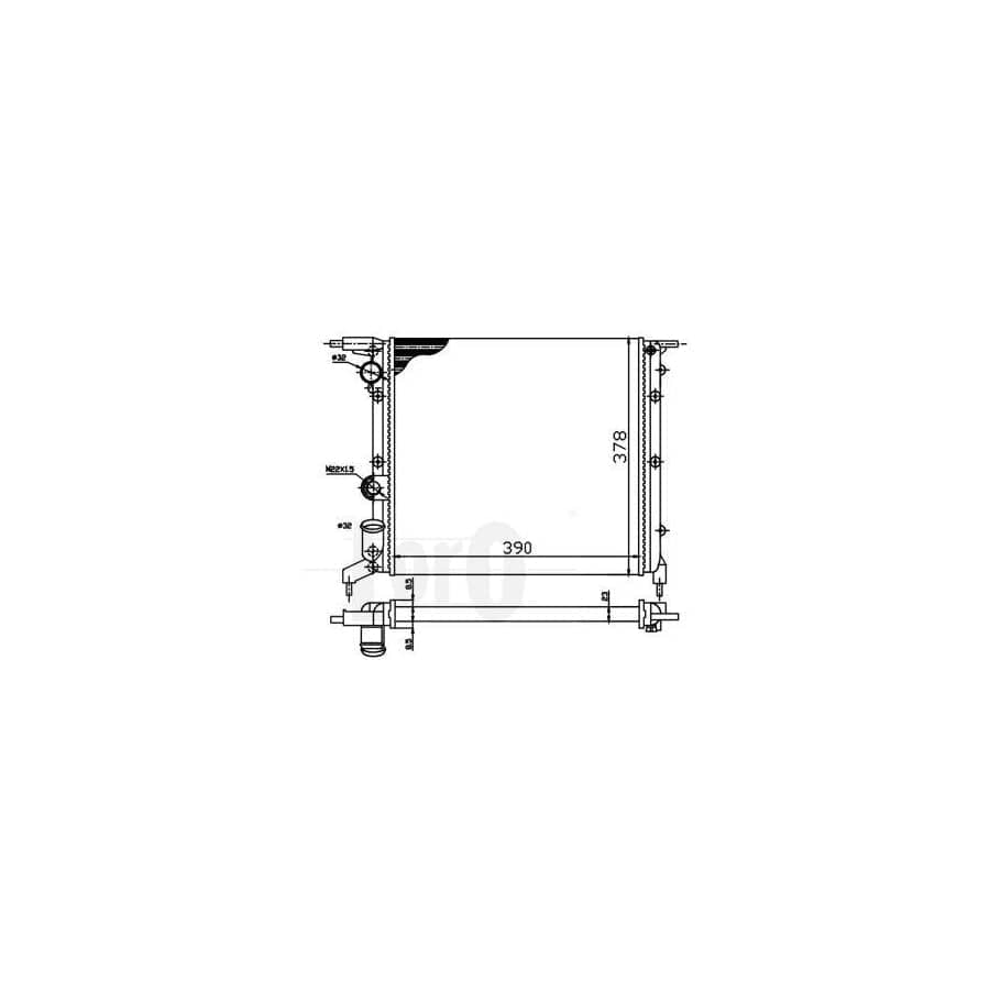 Abakus 0420170019 Engine Radiator