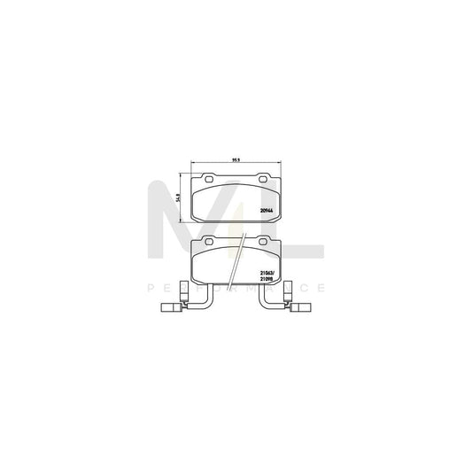 Brembo P 23 030 Brake Pad Set | ML Performance Car Parts