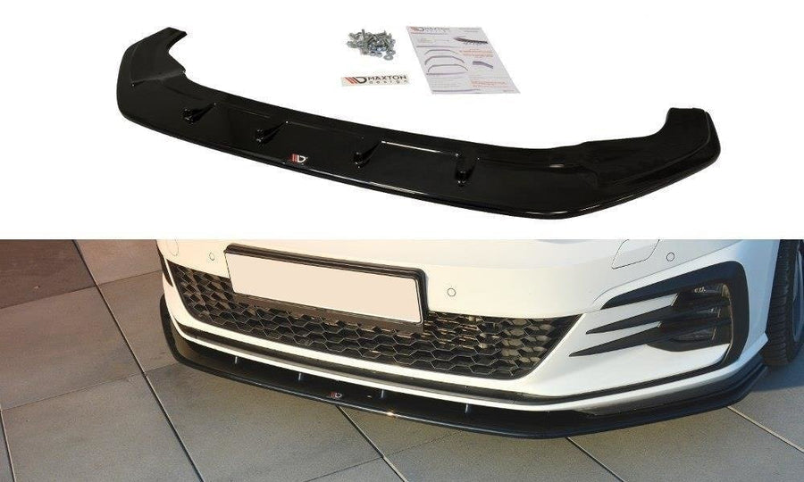 Maxton Design VW-GO-7F-GTI-FD1T Front Splitter V.1 Volkswagen Golf GTI MK7.5 | ML Performance US Car Parts
