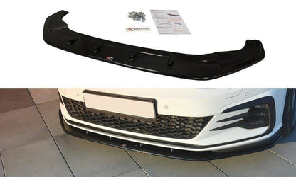 Maxton Design VW-GO-7F-GTI-FD1T Front Splitter V.1 Volkswagen Golf GTI MK7.5 | ML Performance US Car Parts