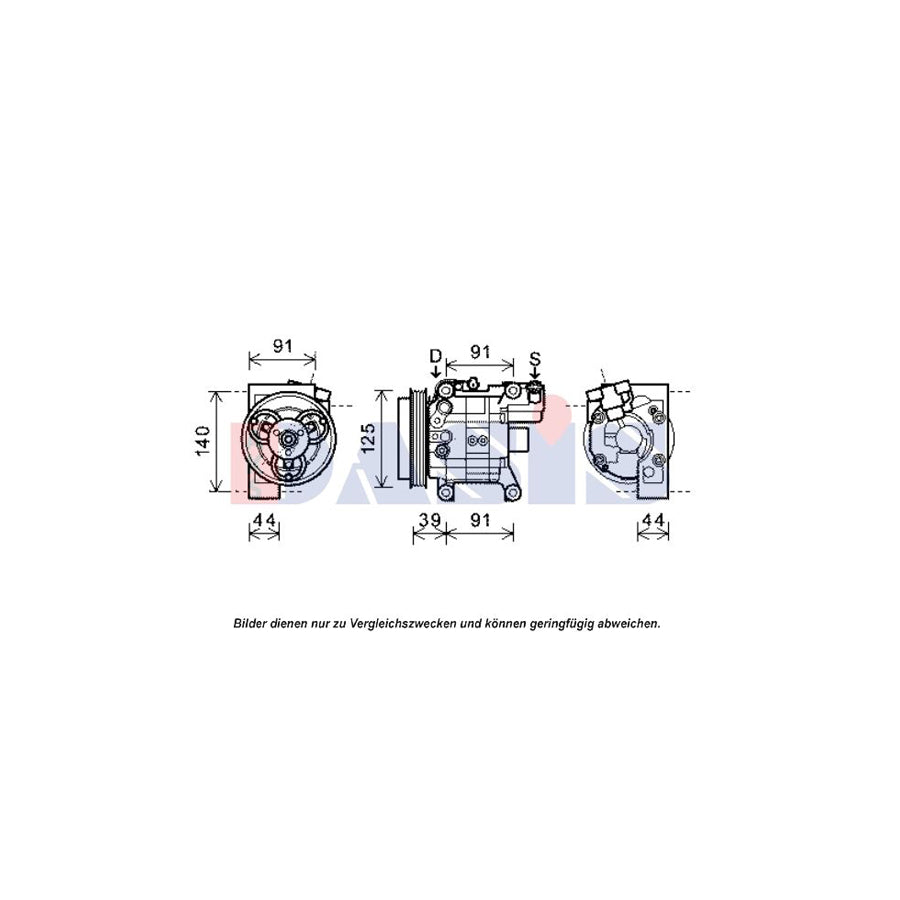AKS Dasis 851981N Compressor, Air Conditioning