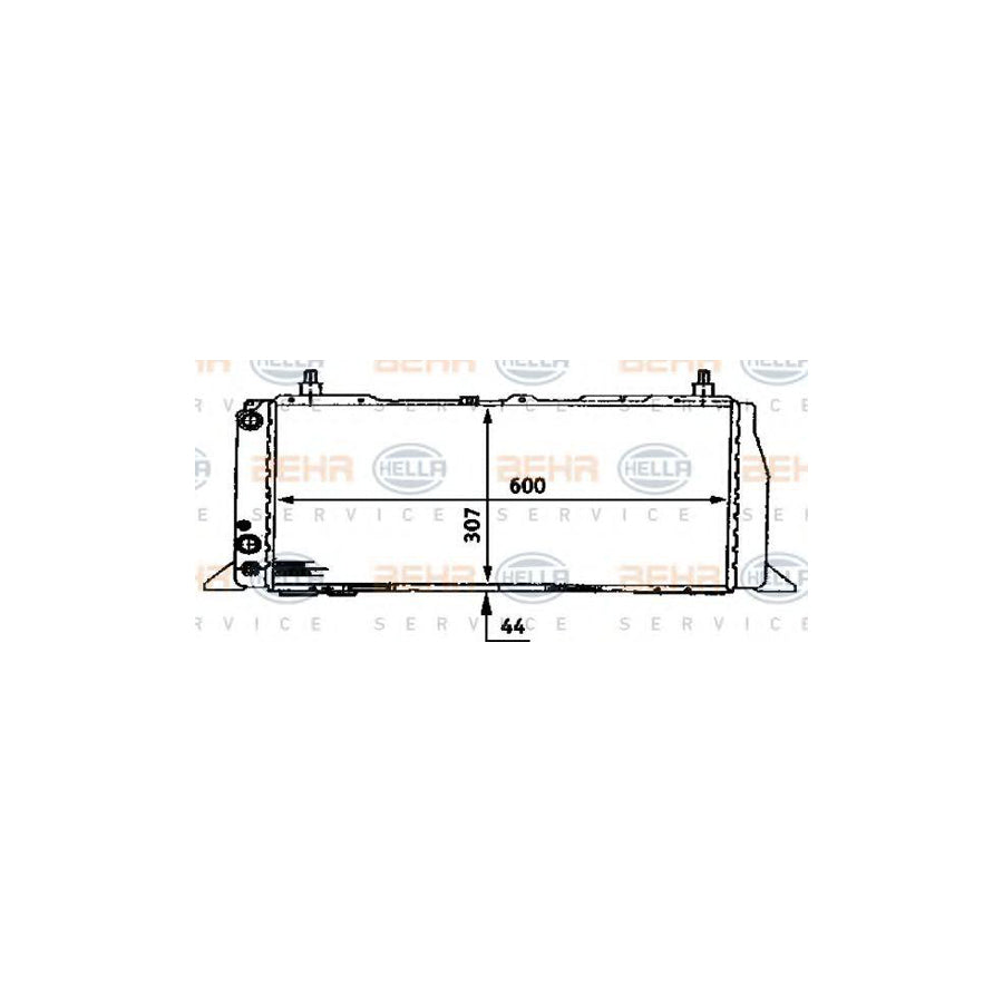 Hella 8MK 376 716-641 Engine Radiator