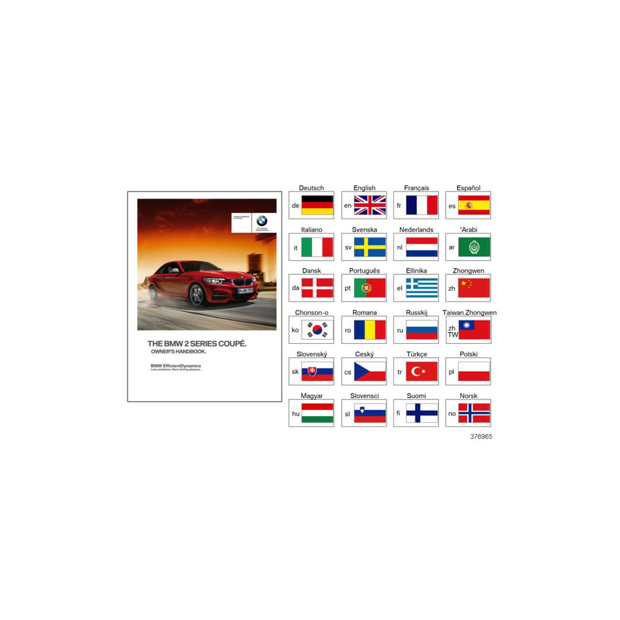 Genuine BMW 01402926136 Owner's Manual For F22 Without Idrive SK (Inc. 220dX, 218d & M235iX) | ML Performance US Car Parts