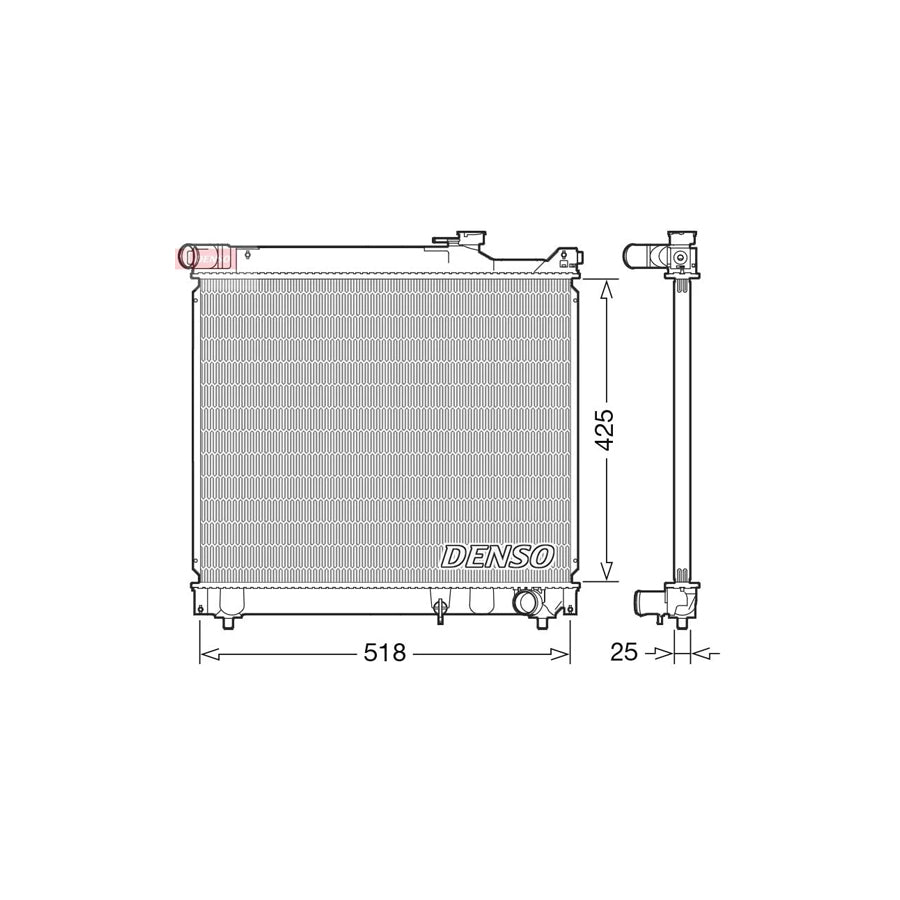 DENSO DRM47037 Engine Radiator
