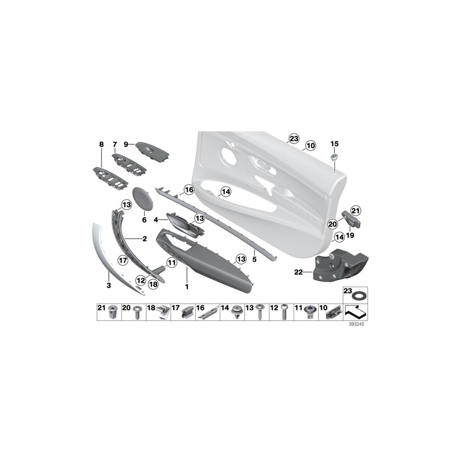 Genuine BMW 51417324438 F34 Armrest, Front Right SCHWARZ (Inc. 330iX, 328iX & 335dX) | ML Performance US Car Parts