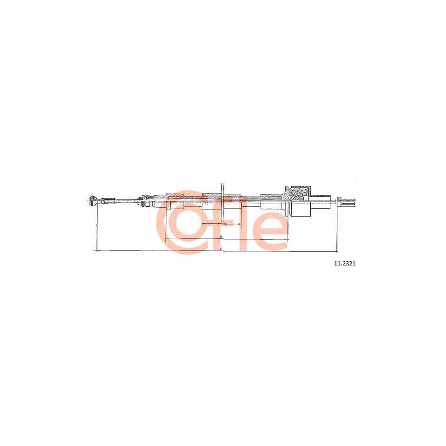 Cofle 11.2321 Clutch Cable