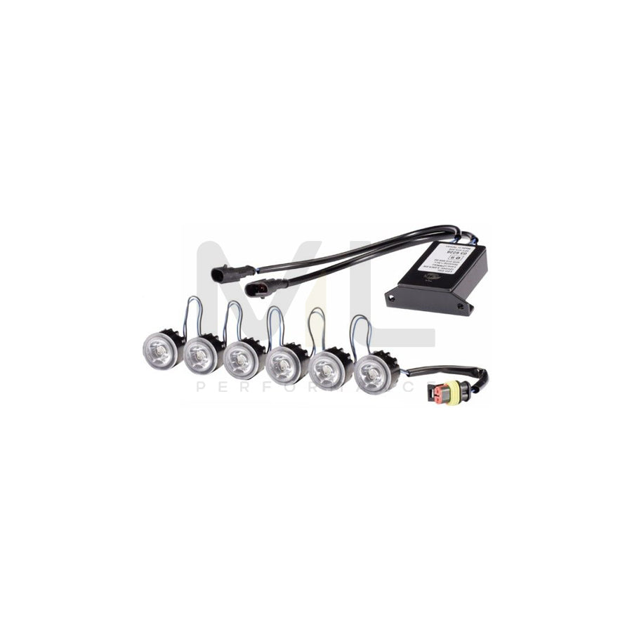 HELLA 2PT 010 458-821 Daytime running lights kit 12, 24V, Vehicle Front, LED